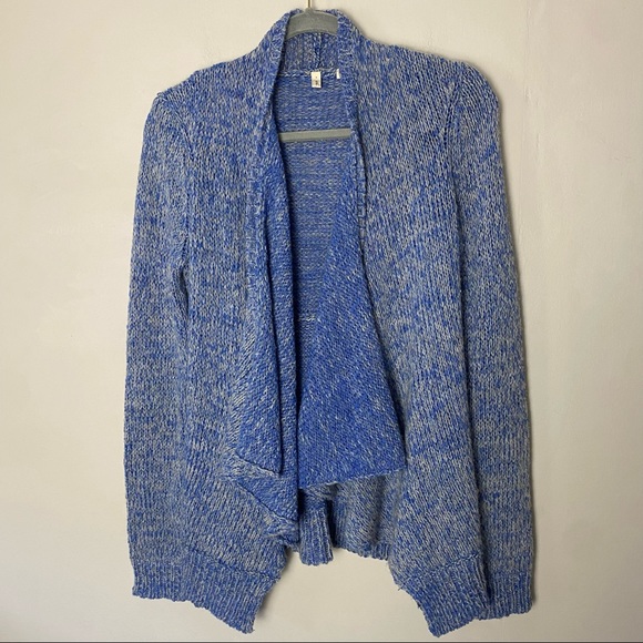 Anthropologie Moth Winnie Wool Blend Open Front Cardigan in Blue size Small - Picture 4 of 7